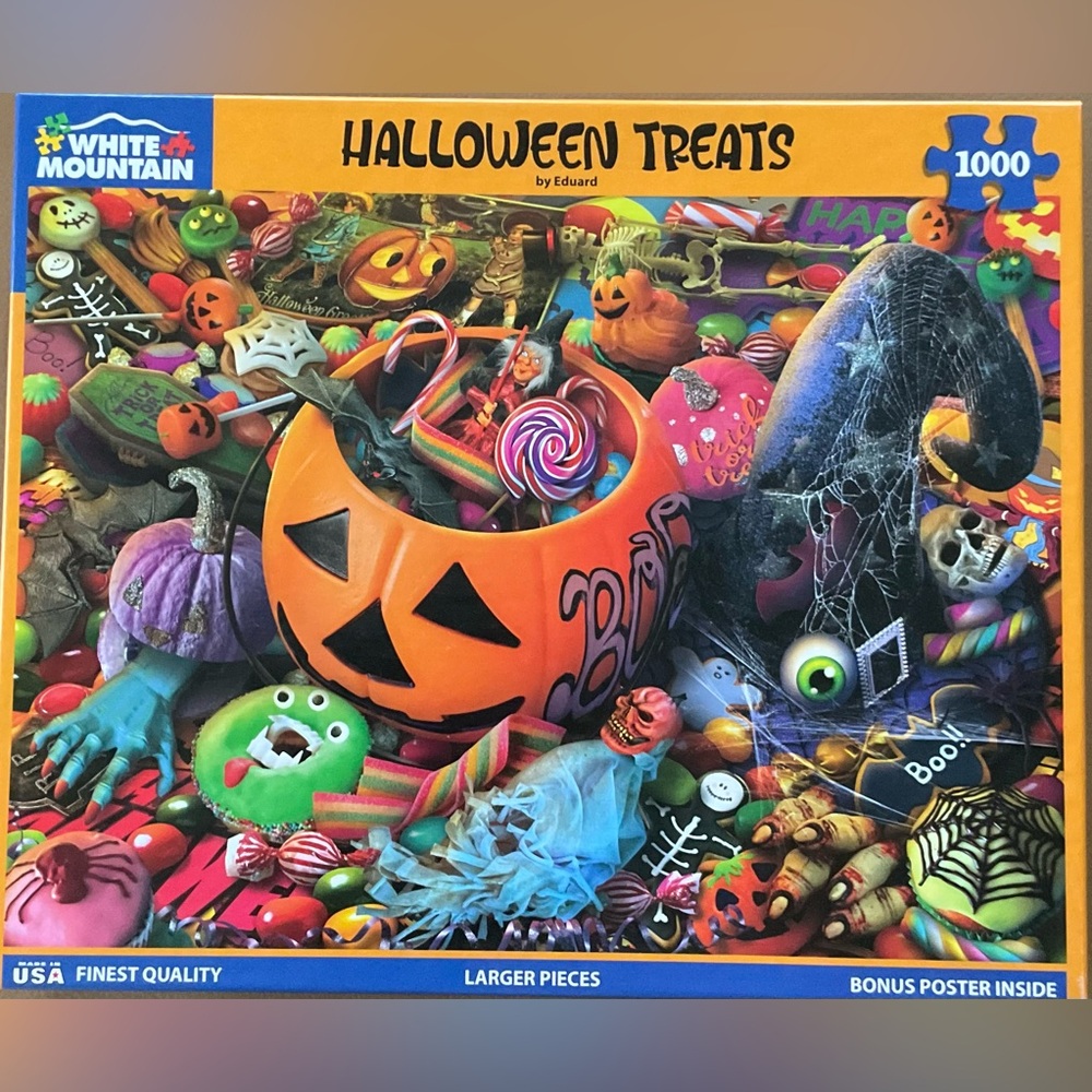 White Mountain “Halloween Treats” 1000 piece puzzle